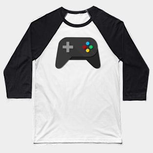 Game Console Black Joystick Baseball T-Shirt